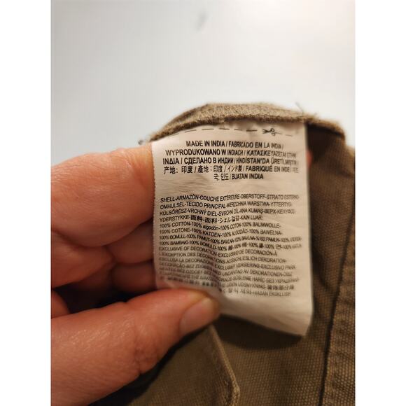 EUC Vans Men’s Chore Jacket M Brown Workwear Cotton Button-Up Length 24” PTP 21” - Picture 5 of 5